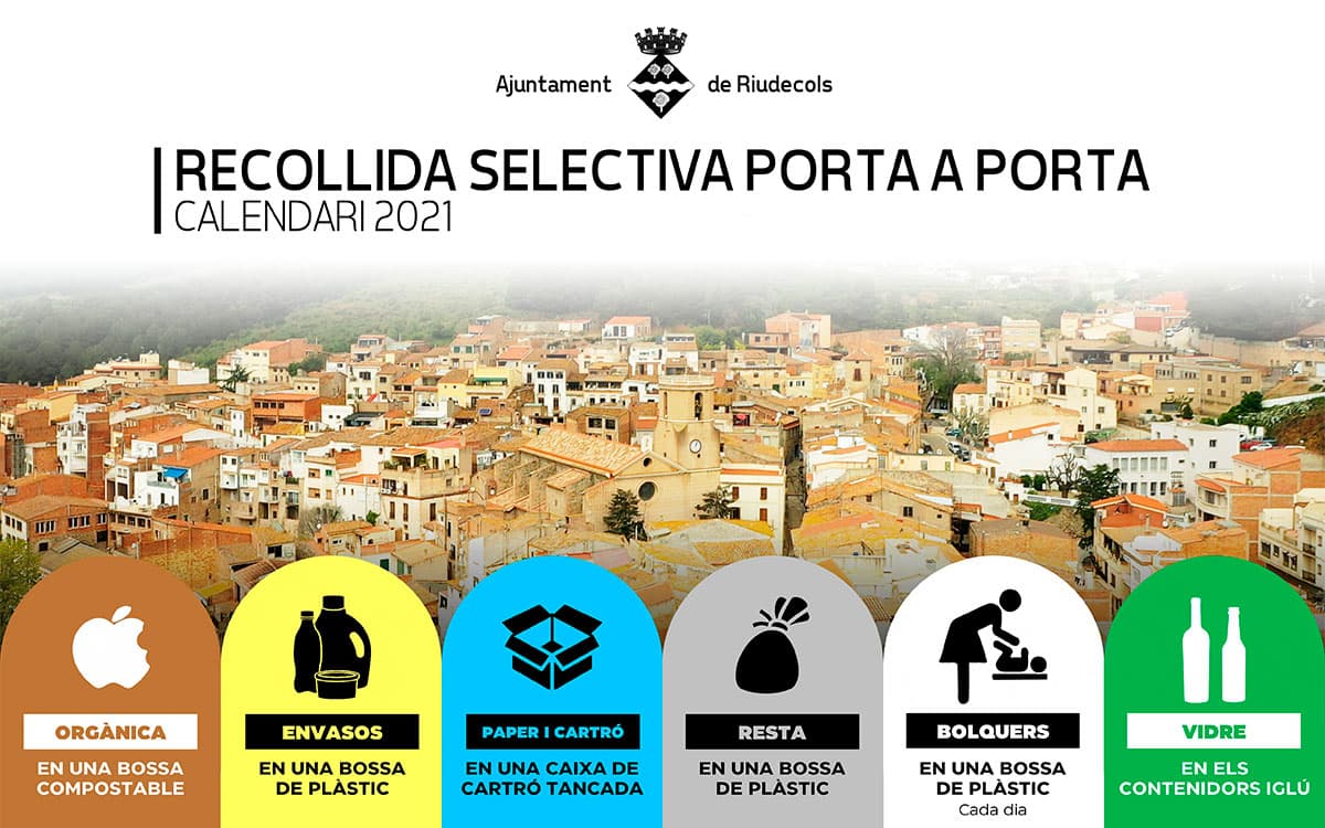 Ajuntament de Riudecols. Gestió de residus.