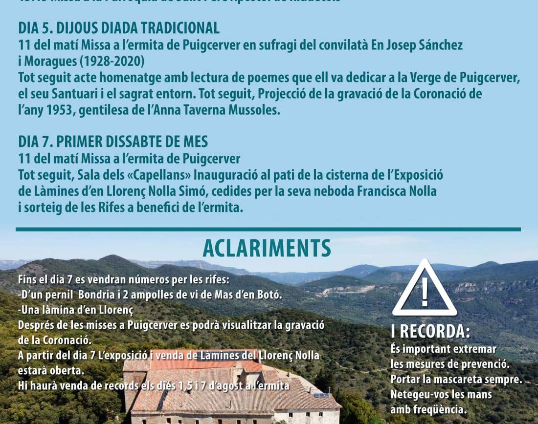 Festivitat de la Mare de Déu de Puigcerver