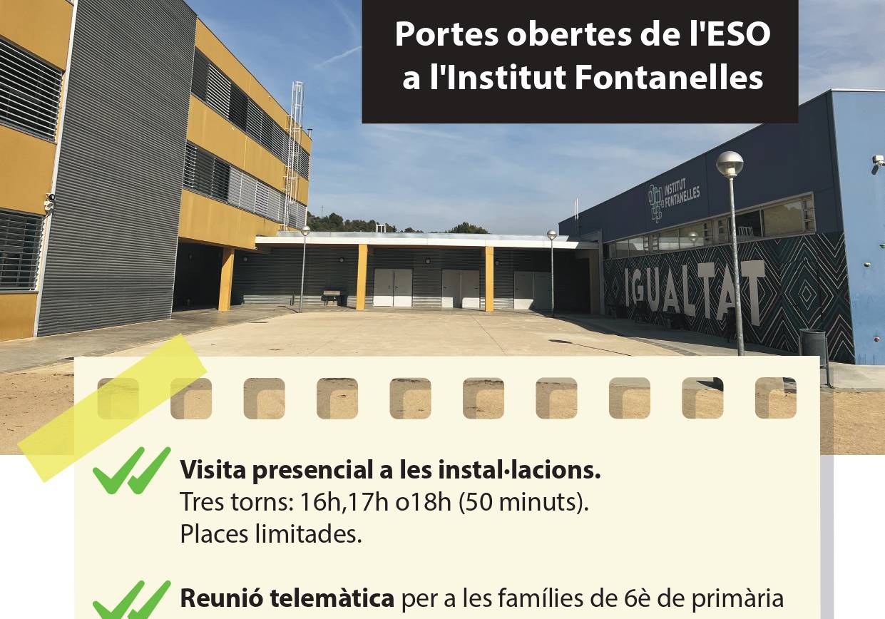 Jornada de portes obertes de l’ESO a l’Institut Fontanelles de Les Borges del Camp