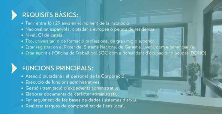 Oferta de feina com a auxiliar administratiu