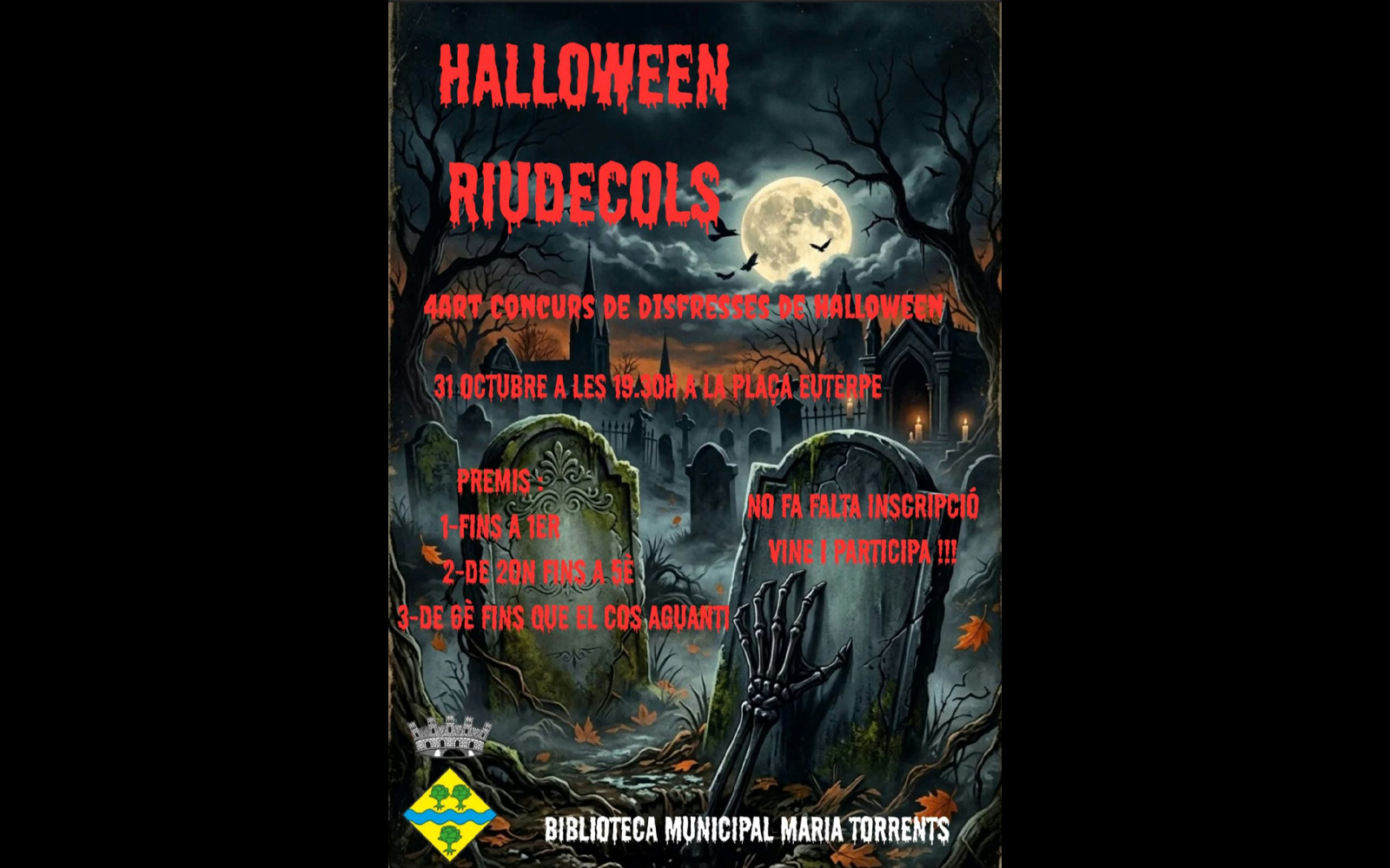Convocat el 4rt Concurs de Disfresses de Halloween